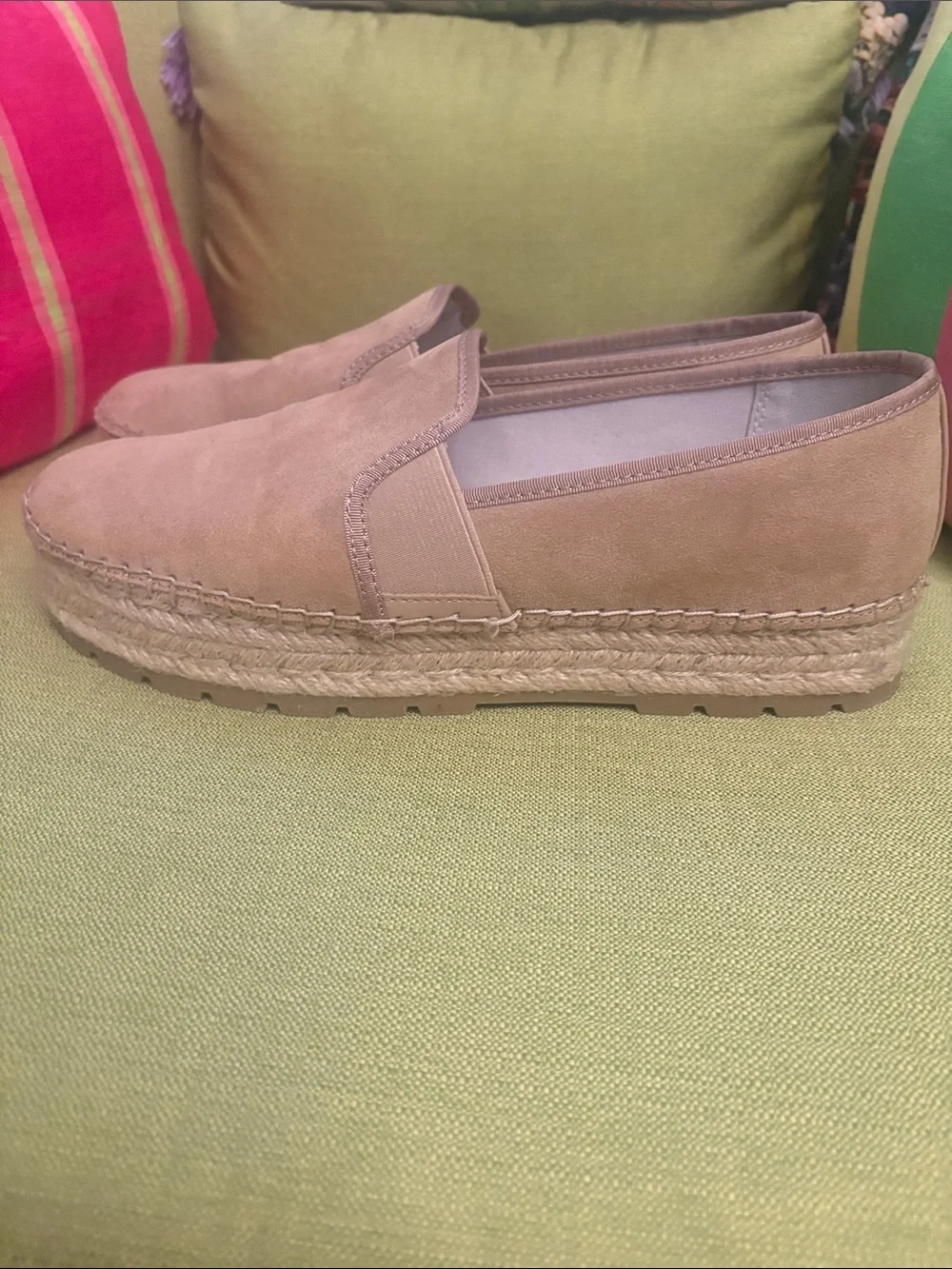 Circus by Sam Edelman Women’s Tan Faux-suede Espadrilles